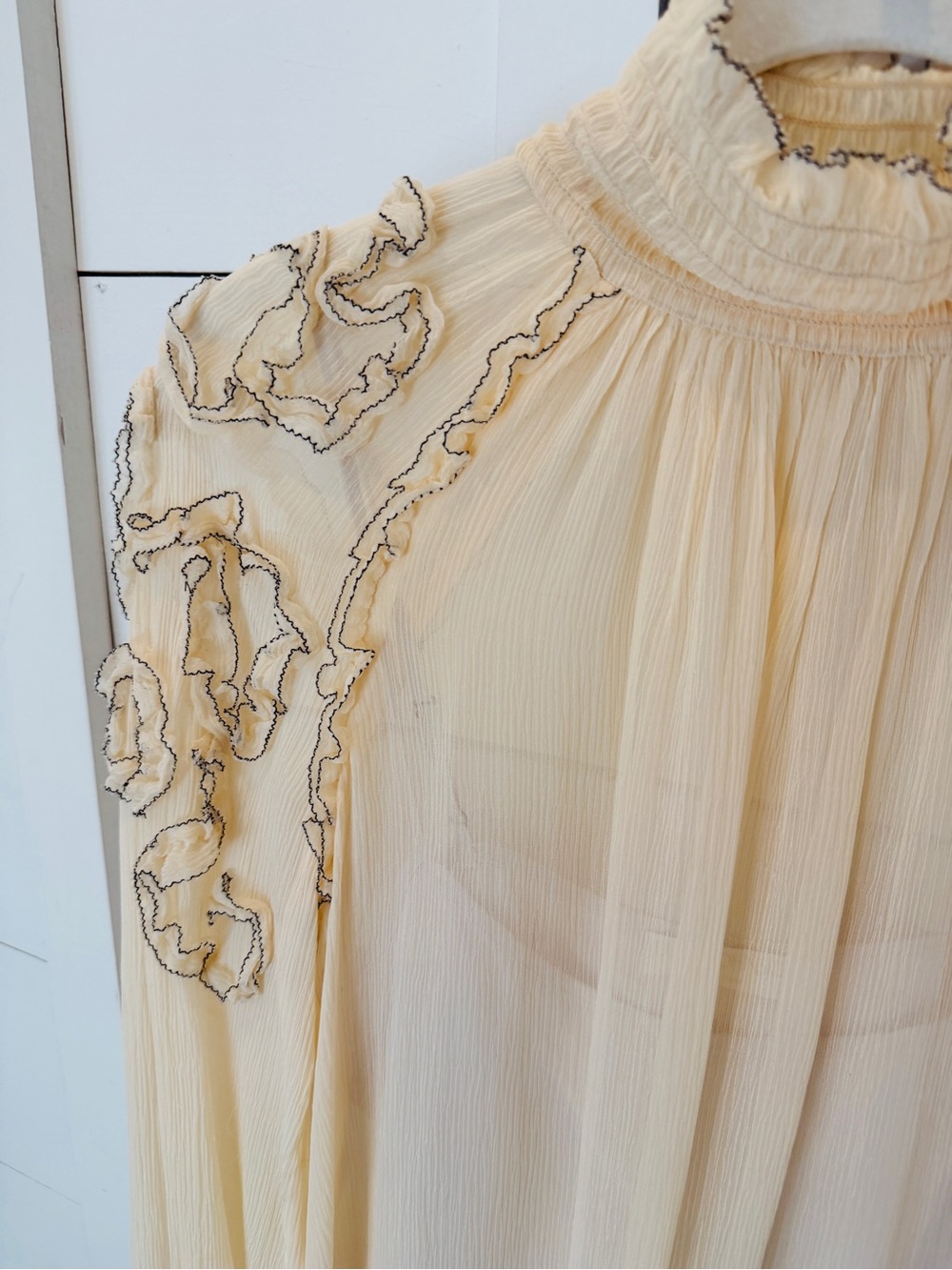 Ulla Johnson Silk Ruffle Top - Picture 7 of 10
